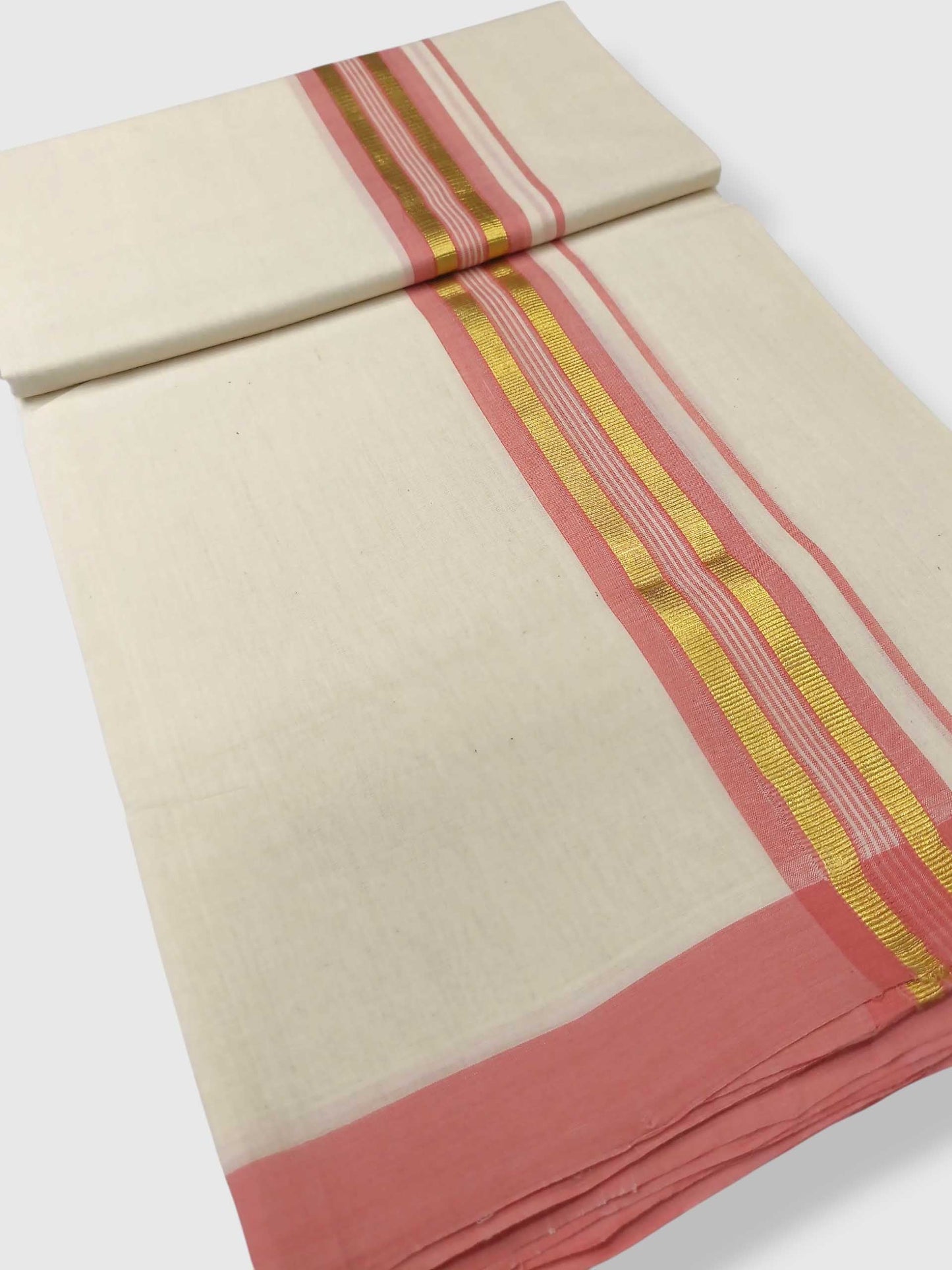 Kerala Balaramapuram Pure Cotton Handloom Mundu/Dhoti