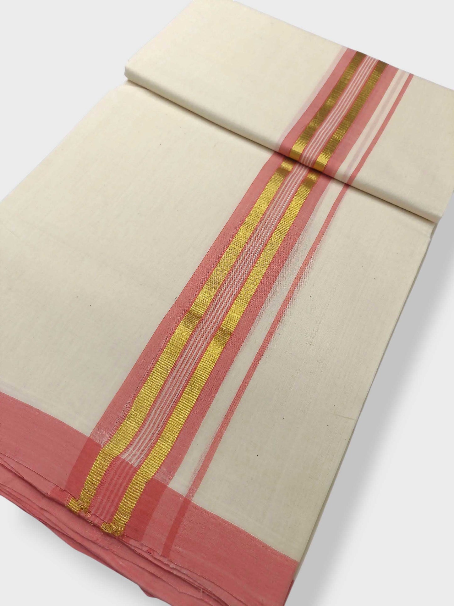 Kerala Balaramapuram Pure Cotton Handloom Mundu/Dhoti