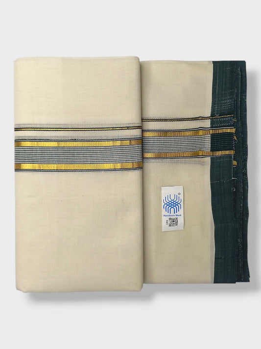 Kerala Balaramapuram Pure Cotton Handloom Mundu/Dhoti