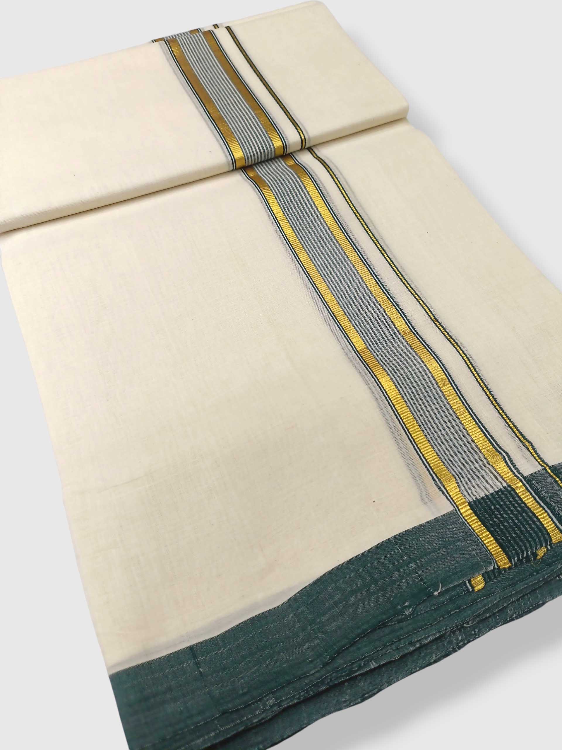 Kerala Balaramapuram Pure Cotton Handloom Mundu/Dhoti