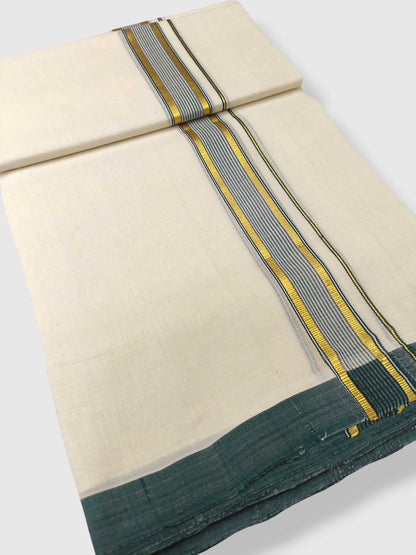 Kerala Balaramapuram Pure Cotton Handloom Mundu/Dhoti