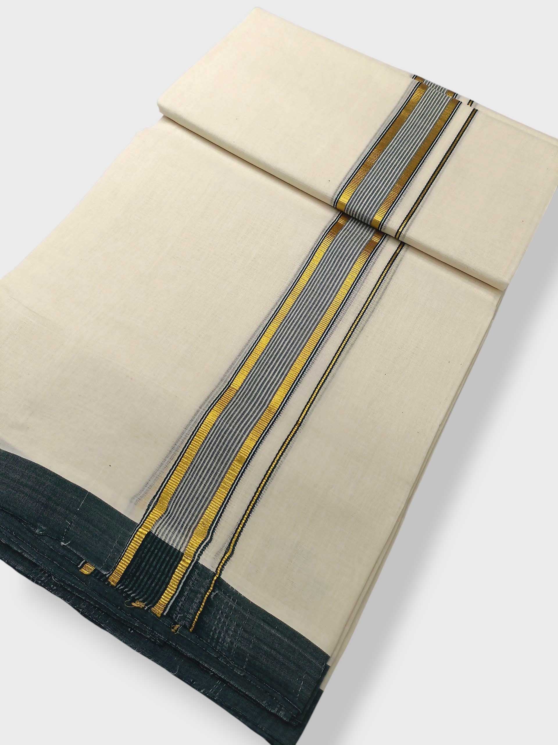 Kerala Balaramapuram Pure Cotton Handloom Mundu/Dhoti