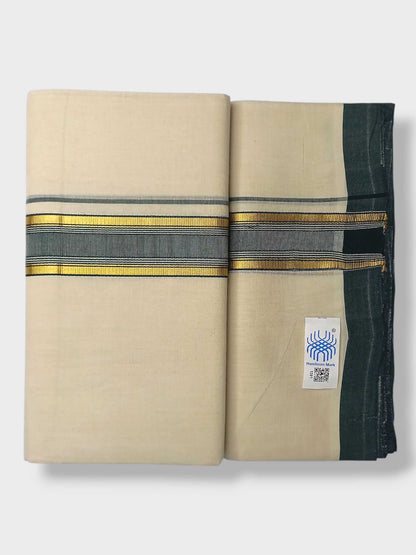 Kerala Balaramapuram Pure Cotton Handloom Mundu/Dhoti