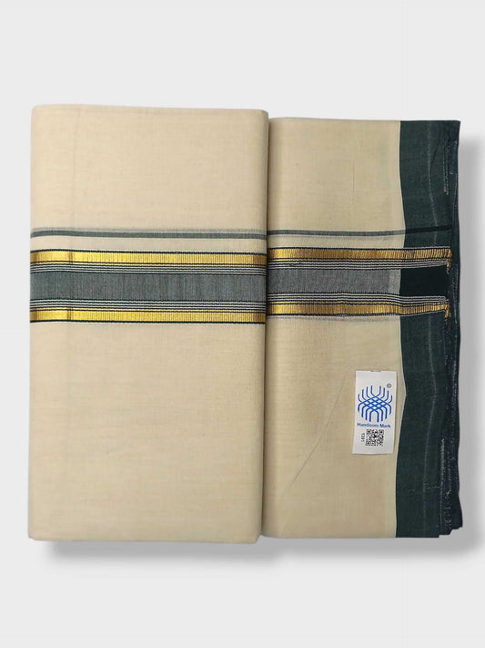 Kerala Balaramapuram Pure Cotton Handloom Mundu/Dhoti