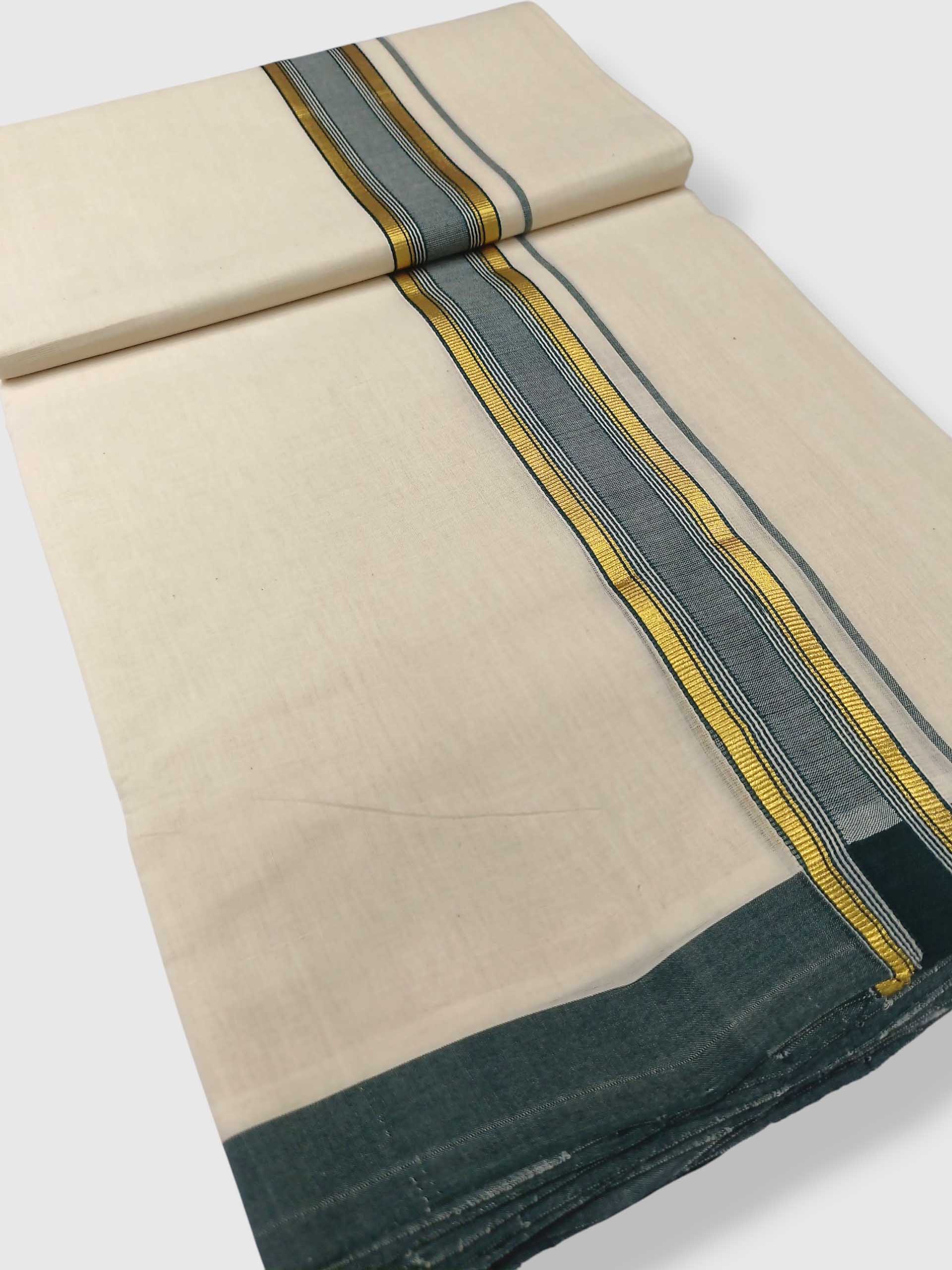 Kerala Balaramapuram Pure Cotton Handloom Mundu/Dhoti