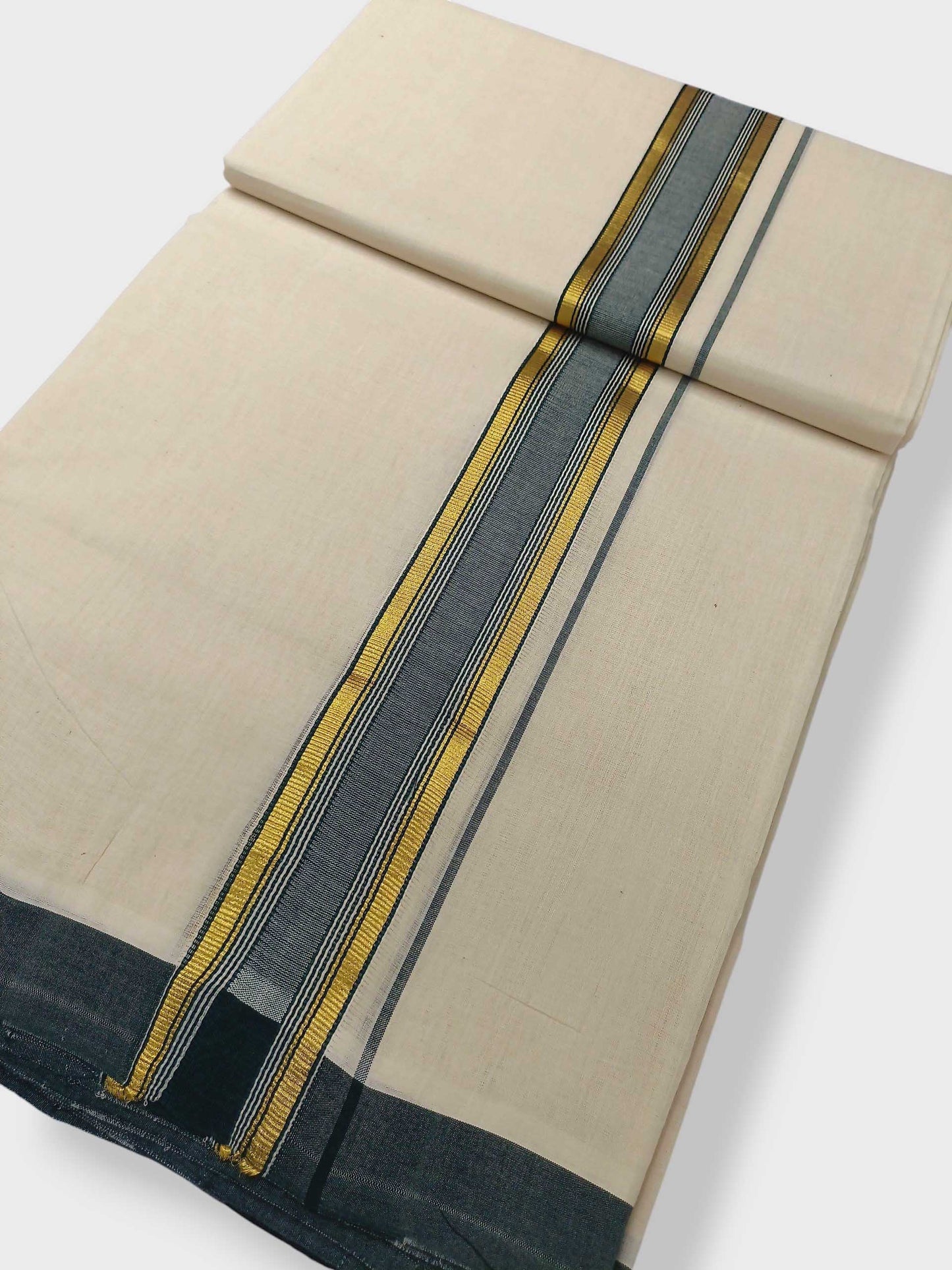 Kerala Balaramapuram Pure Cotton Handloom Mundu/Dhoti