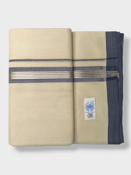 Kerala Balaramapuram Pure Cotton Handloom Mundu/Dhoti