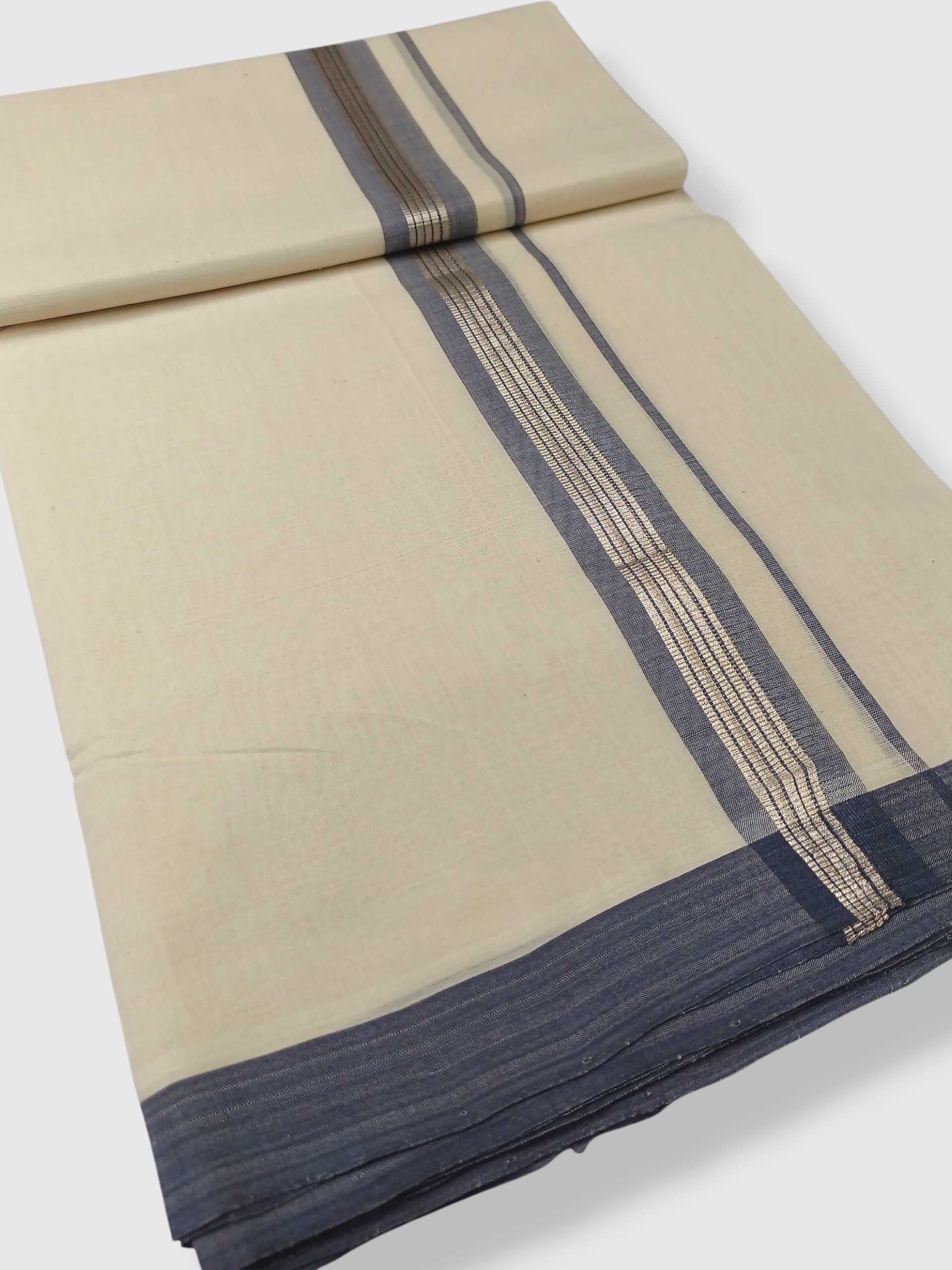 Kerala Balaramapuram Pure Cotton Handloom Mundu/Dhoti