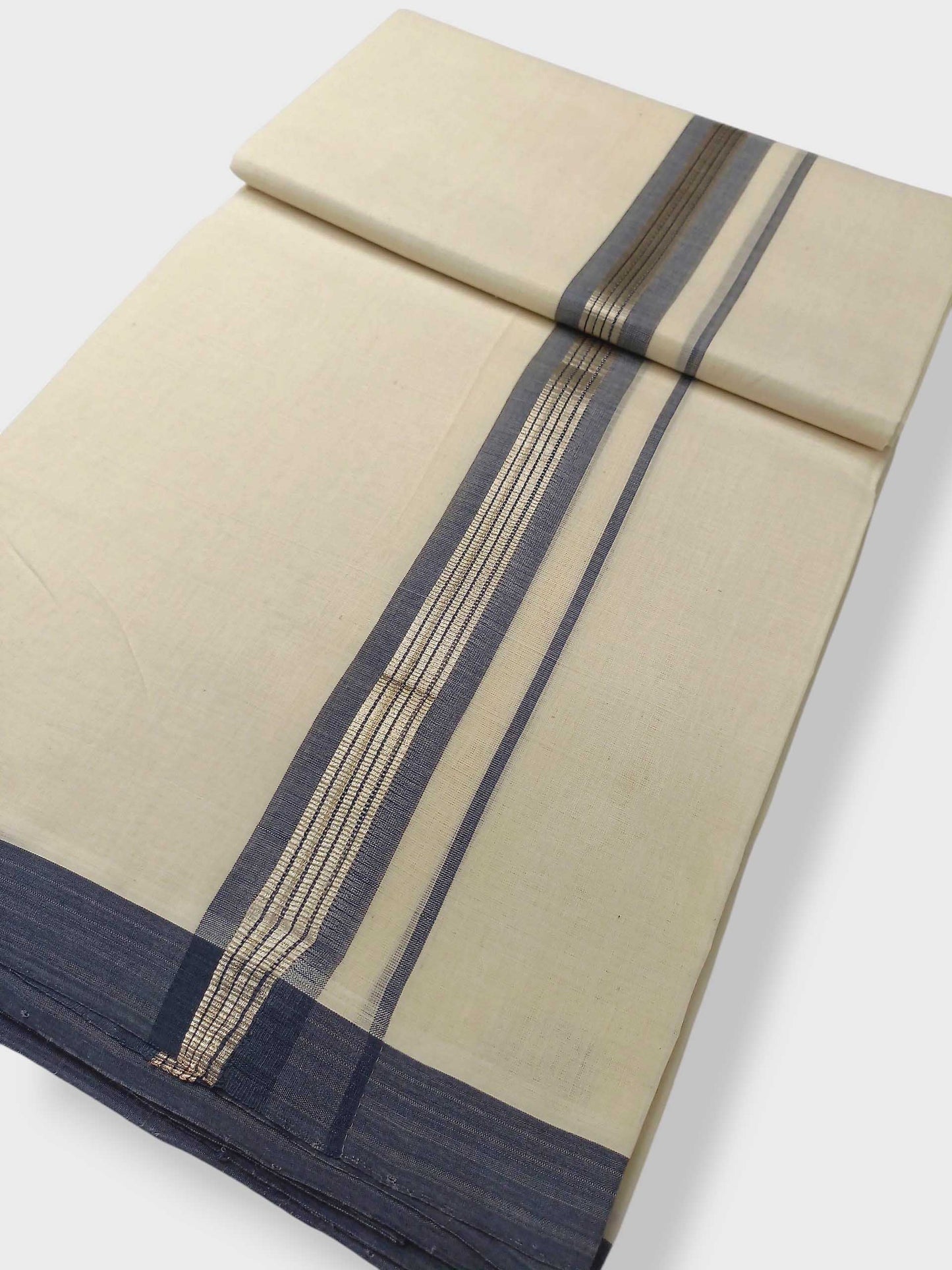 Kerala Balaramapuram Pure Cotton Handloom Mundu/Dhoti
