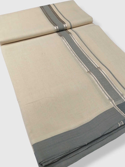 Kerala Balaramapuram Pure Cotton Handloom Mundu/Dhoti