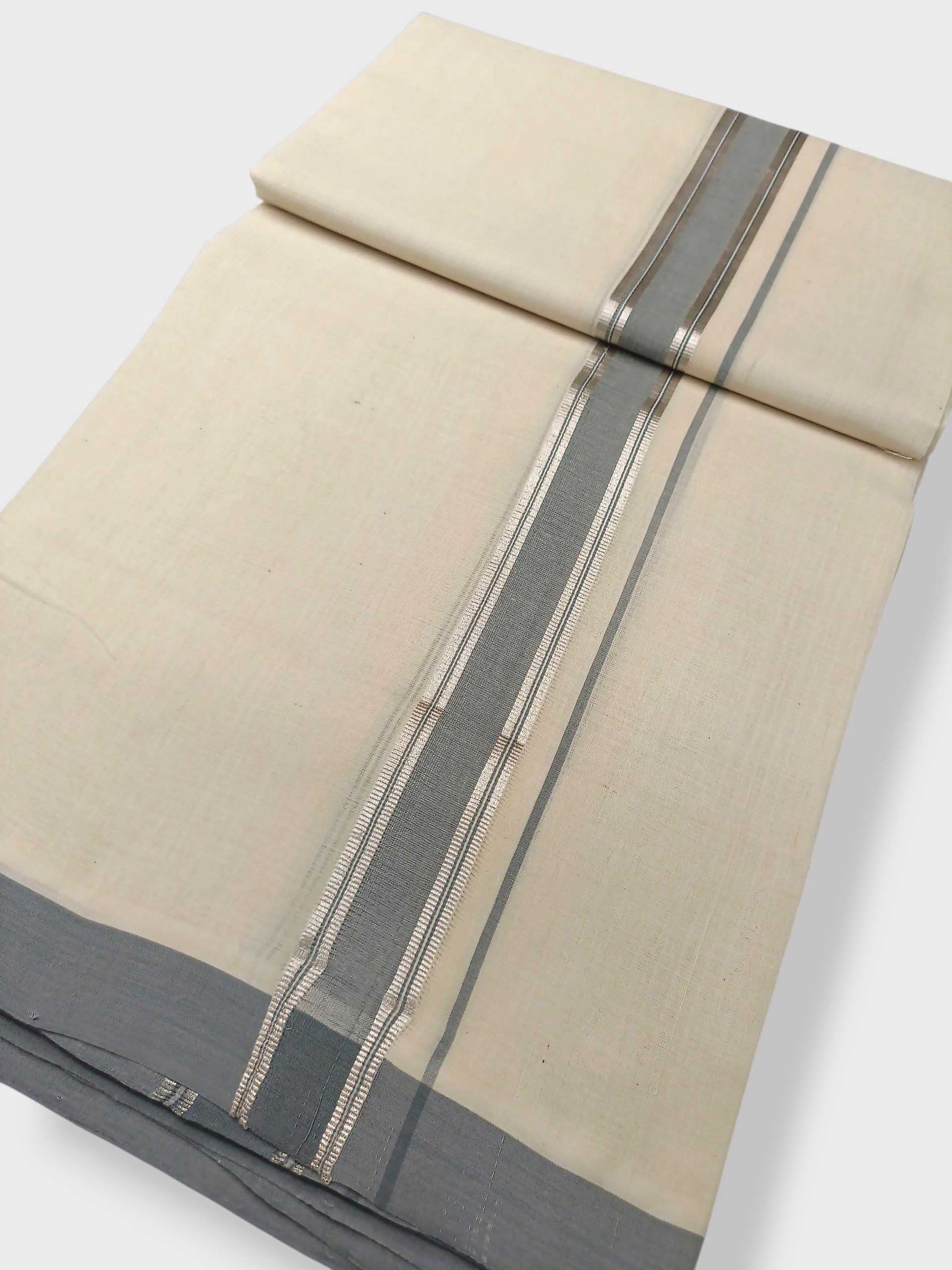 Kerala Balaramapuram Pure Cotton Handloom Mundu/Dhoti