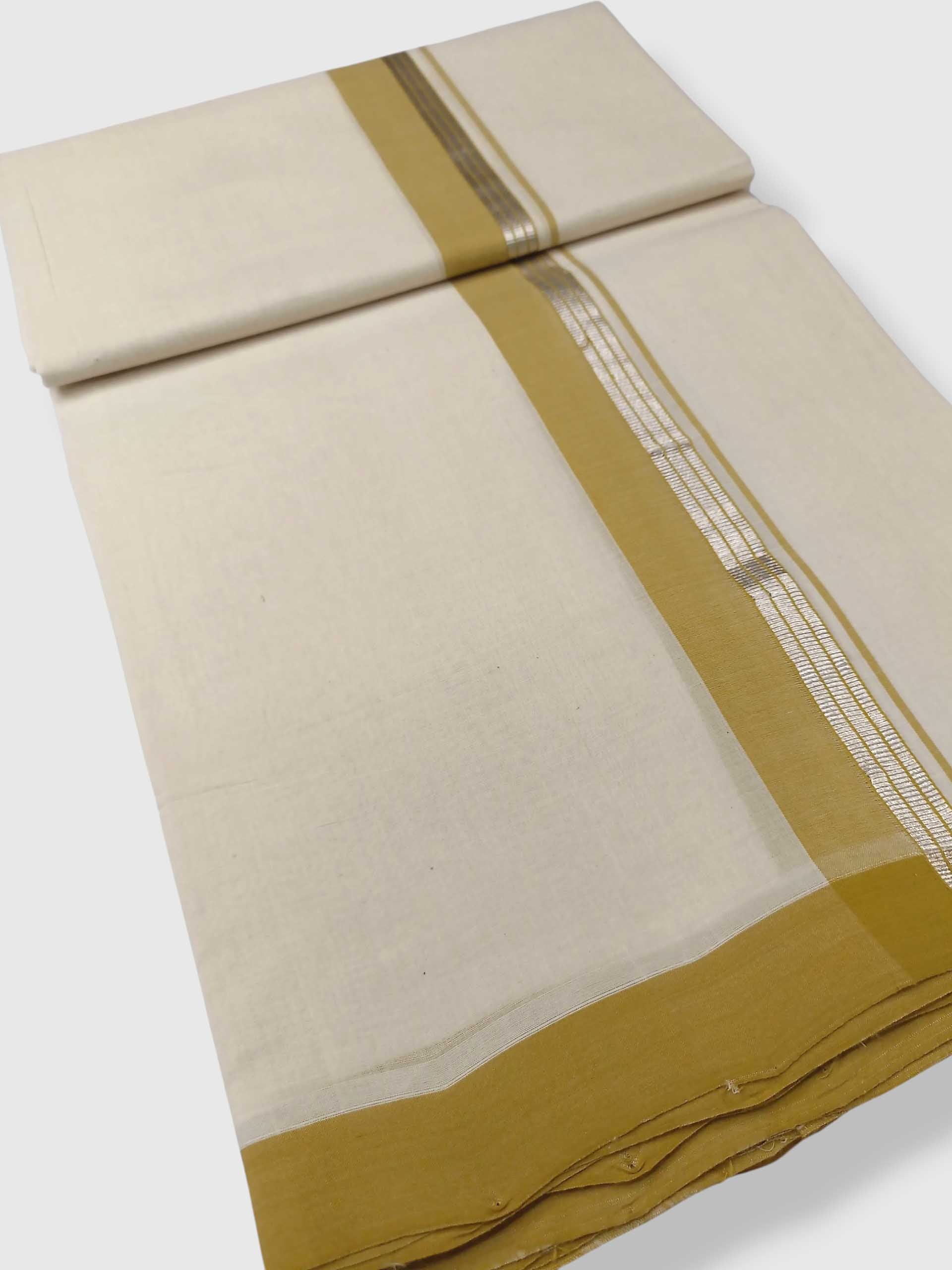 Kerala Balaramapuram Pure Cotton Handloom Mundu/Dhoti