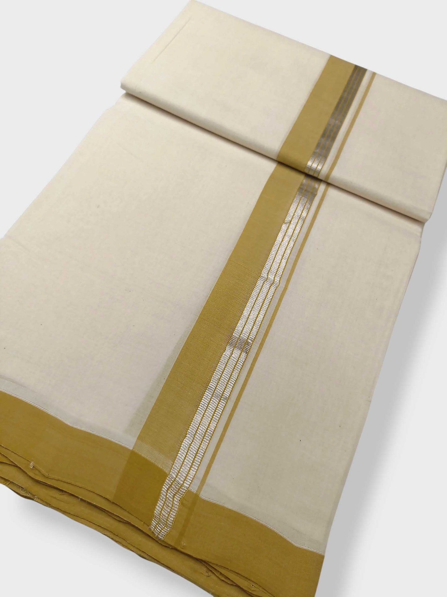 Kerala Balaramapuram Pure Cotton Handloom Mundu/Dhoti