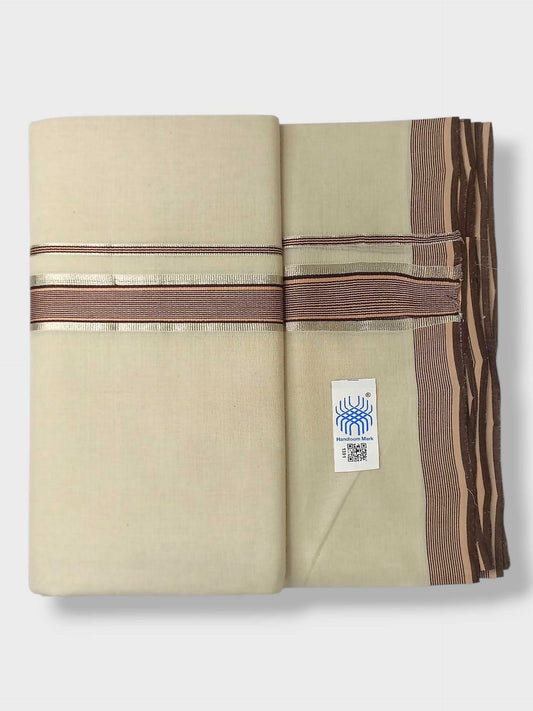 Kerala Balaramapuram Pure Cotton Handloom Mundu/Dhoti