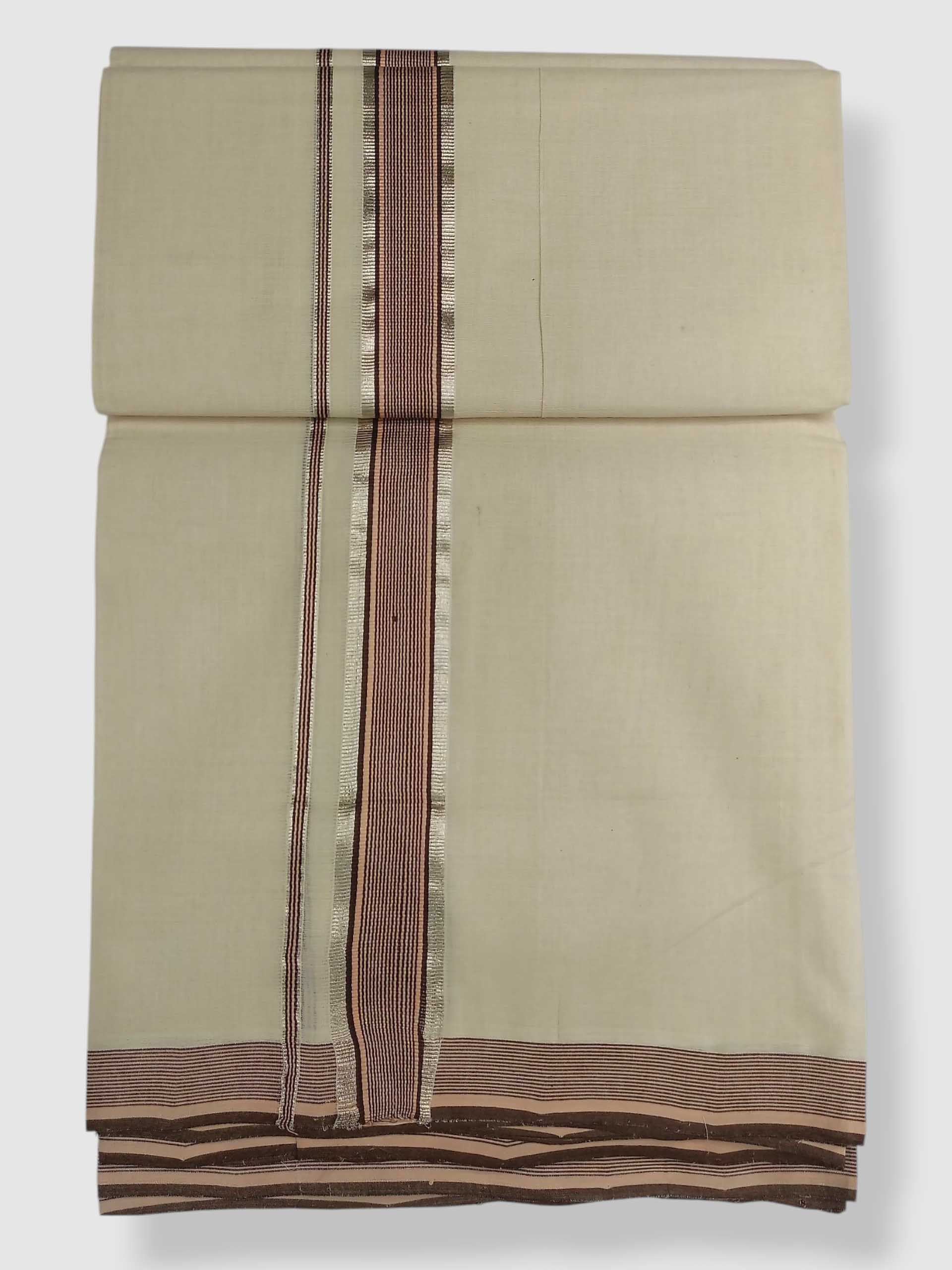 Kerala Balaramapuram Pure Cotton Handloom Mundu/Dhoti