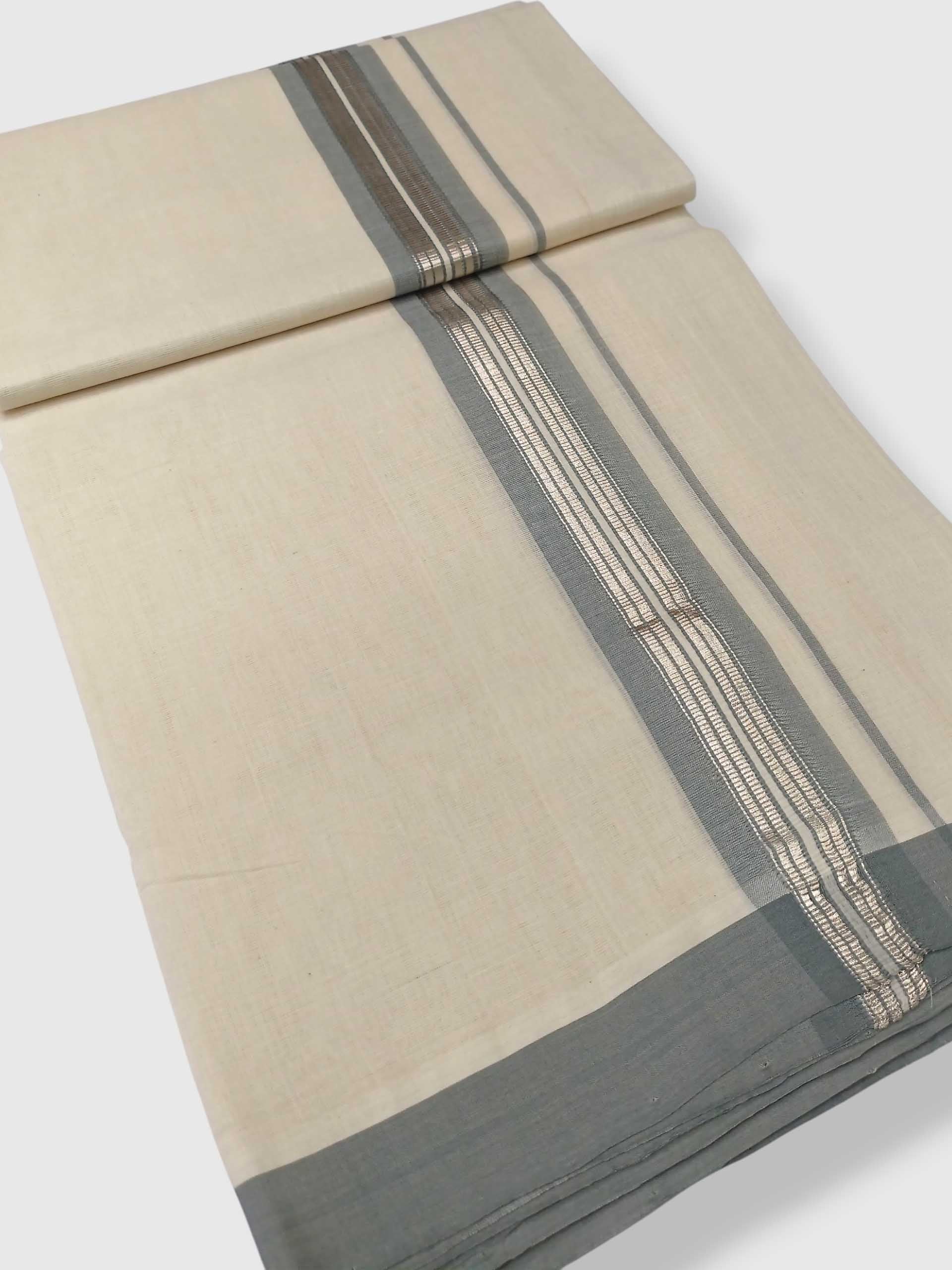 Kerala Balaramapuram Pure Cotton Handloom Mundu/Dhoti