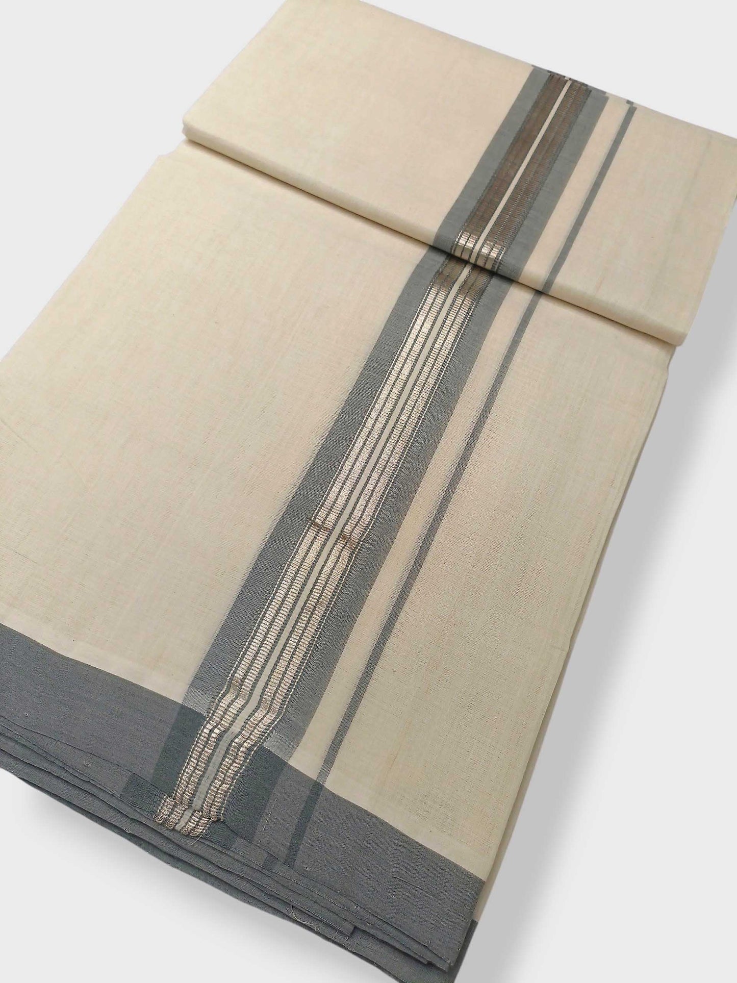 Kerala Balaramapuram Pure Cotton Handloom Mundu/Dhoti
