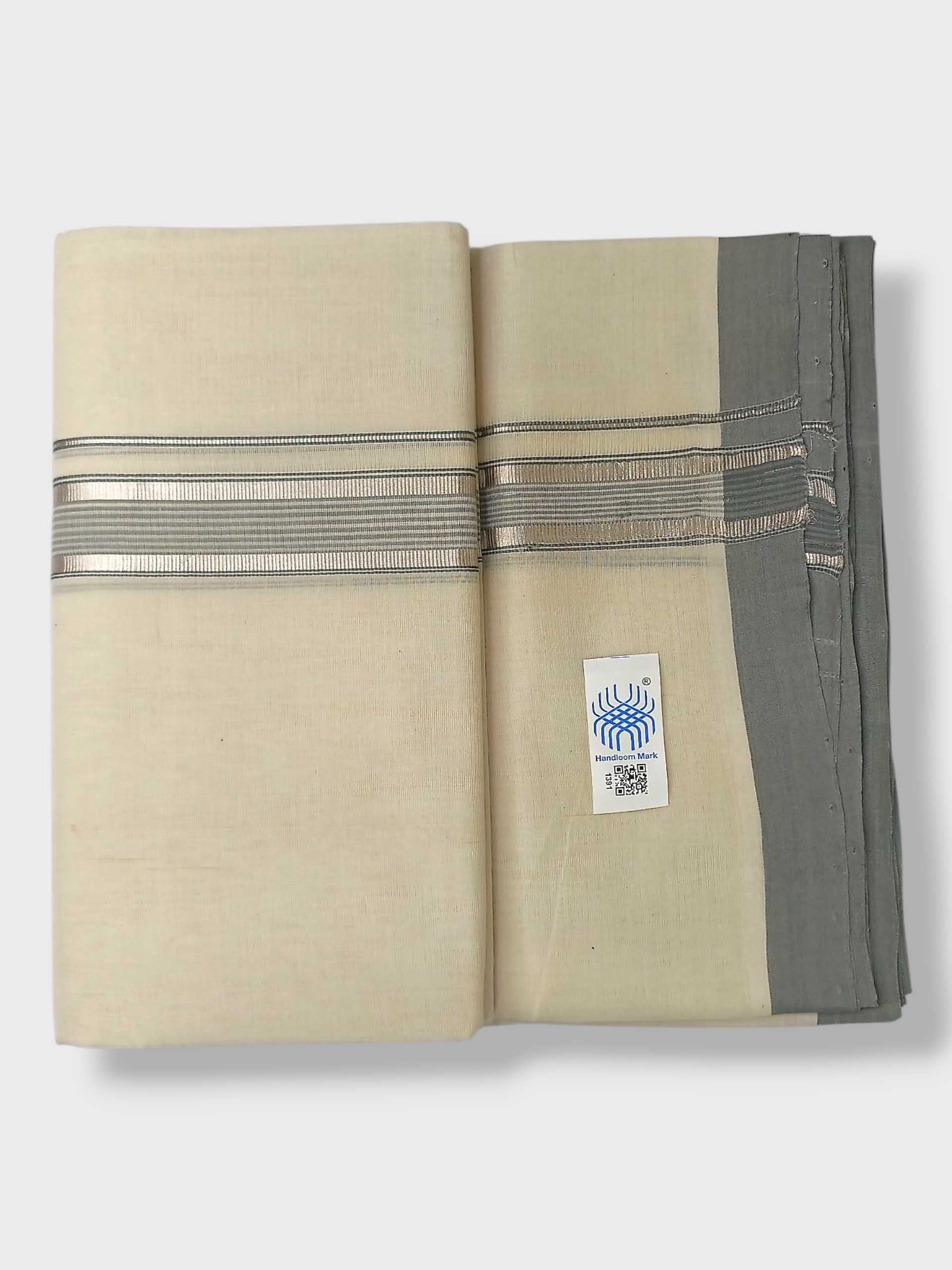 Kerala Balaramapuram Pure Cotton Handloom Mundu/Dhoti