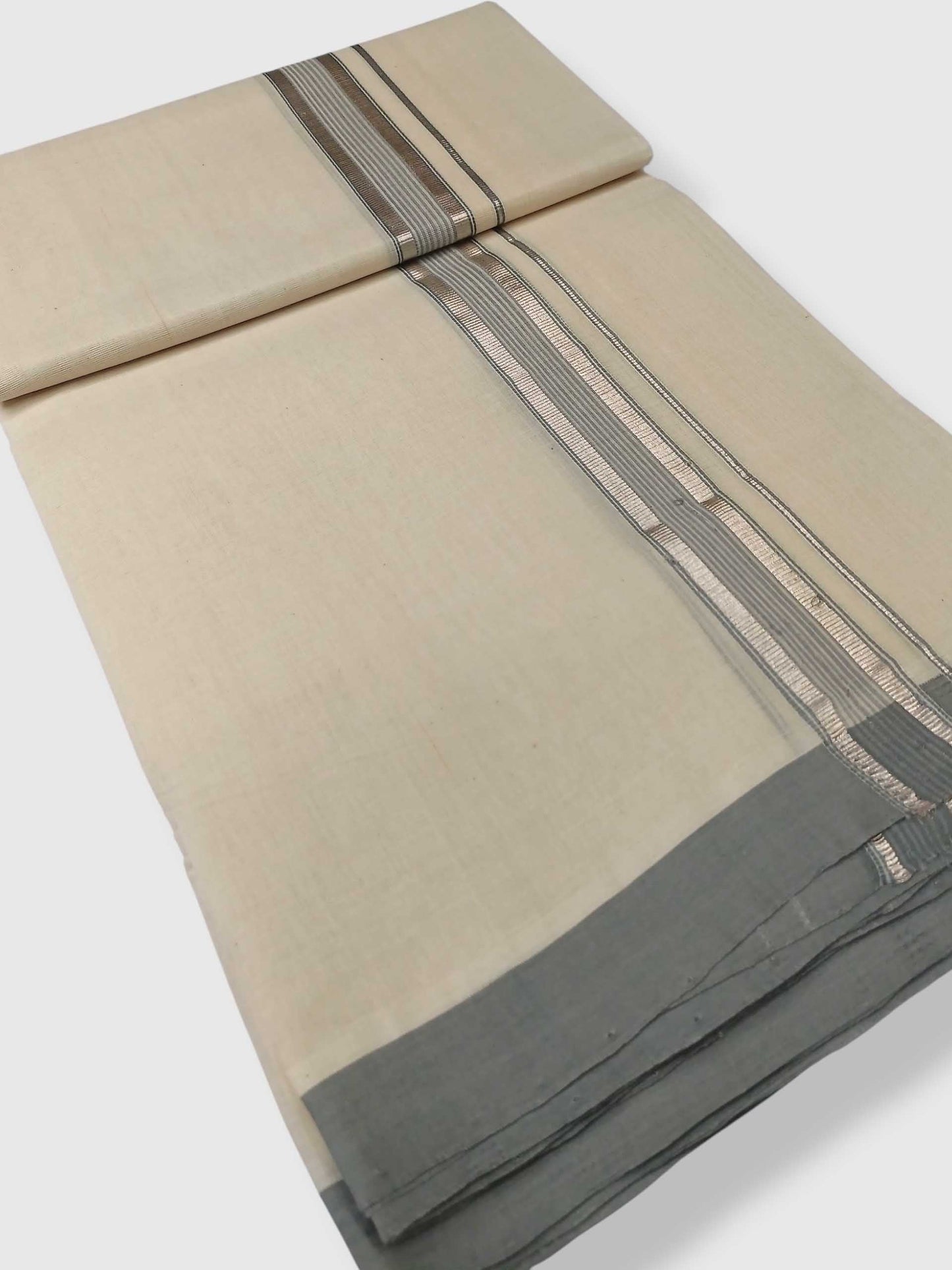 Kerala Balaramapuram Pure Cotton Handloom Mundu/Dhoti