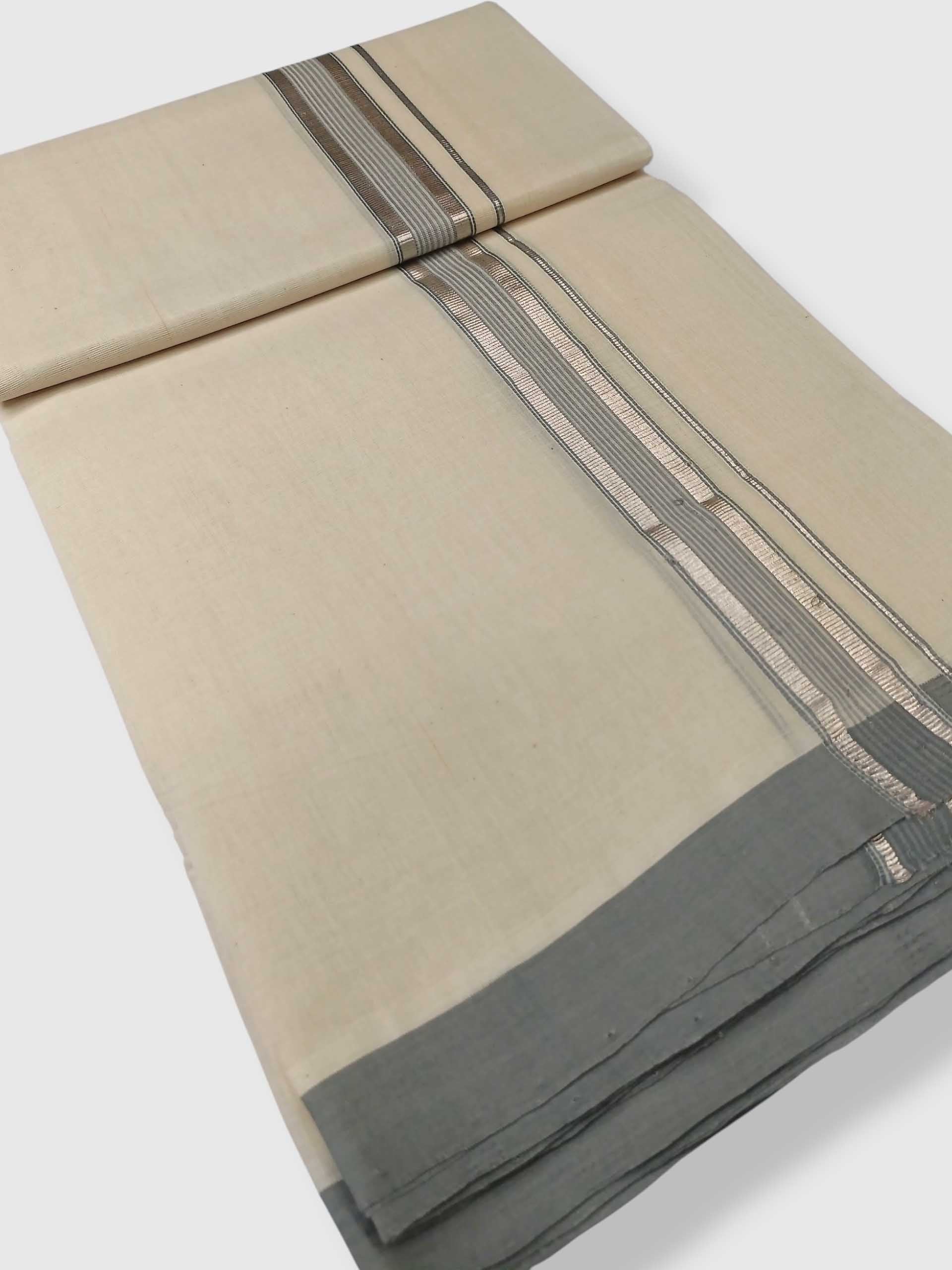 Kerala Balaramapuram Pure Cotton Handloom Mundu/Dhoti