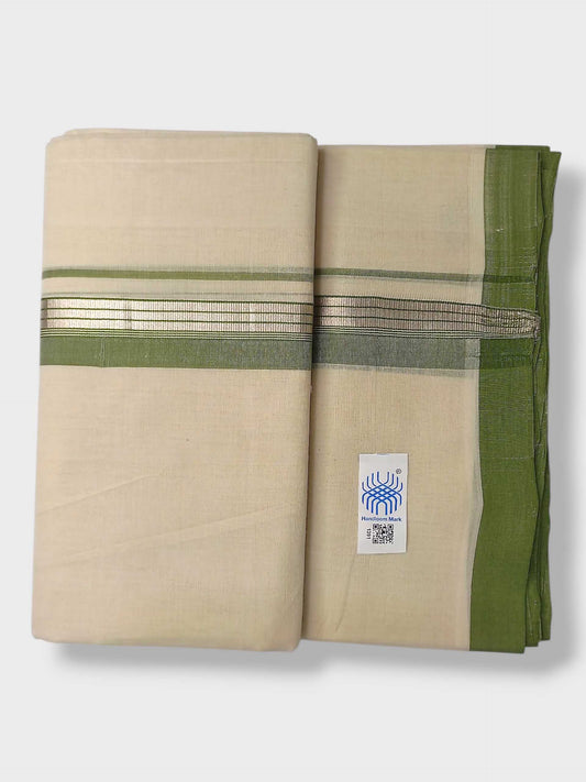 Kerala Balaramapuram Pure Cotton Handloom Mundu/Dhoti