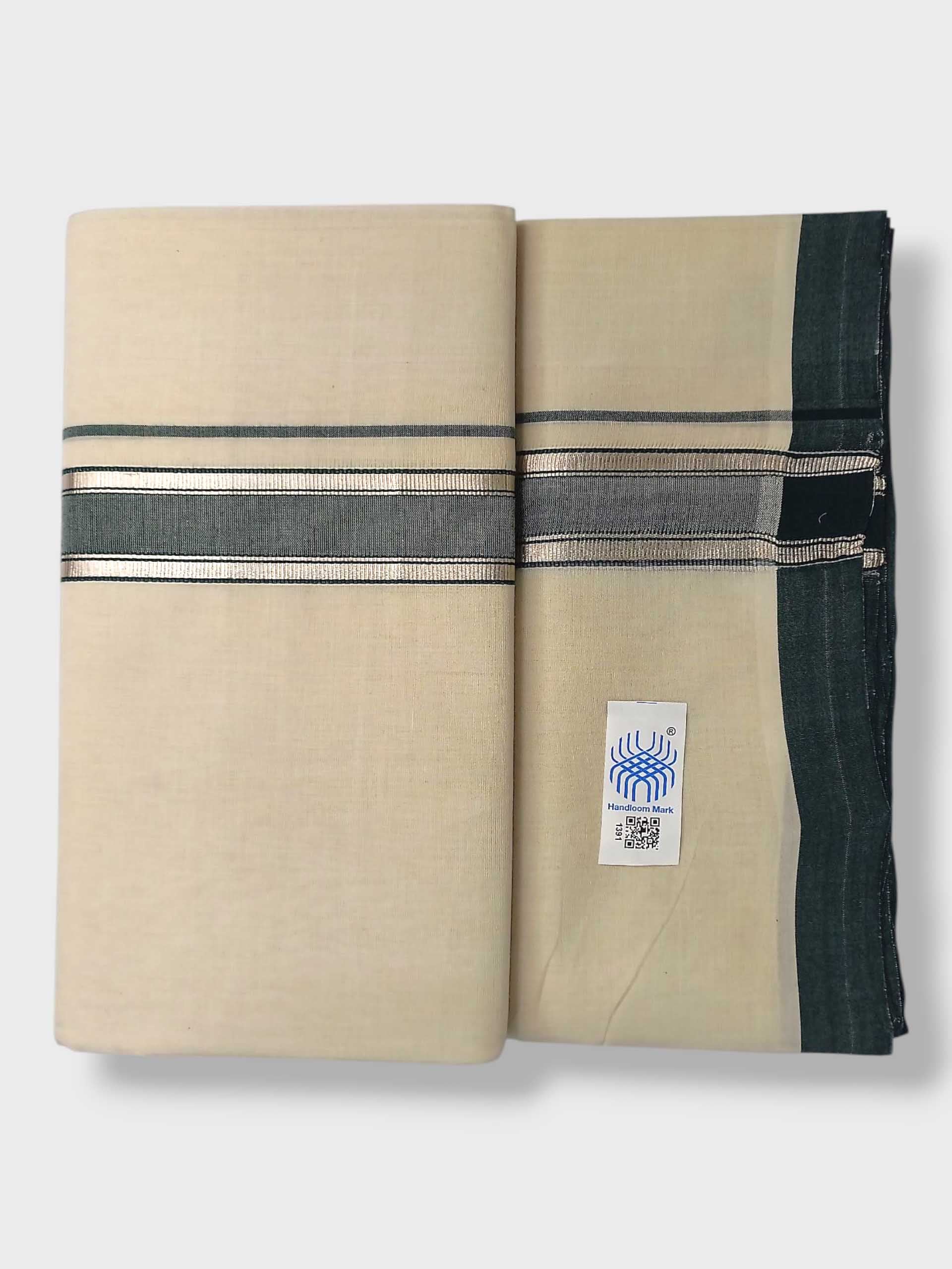 Kerala Balaramapuram Pure Cotton Handloom Mundu/Dhoti