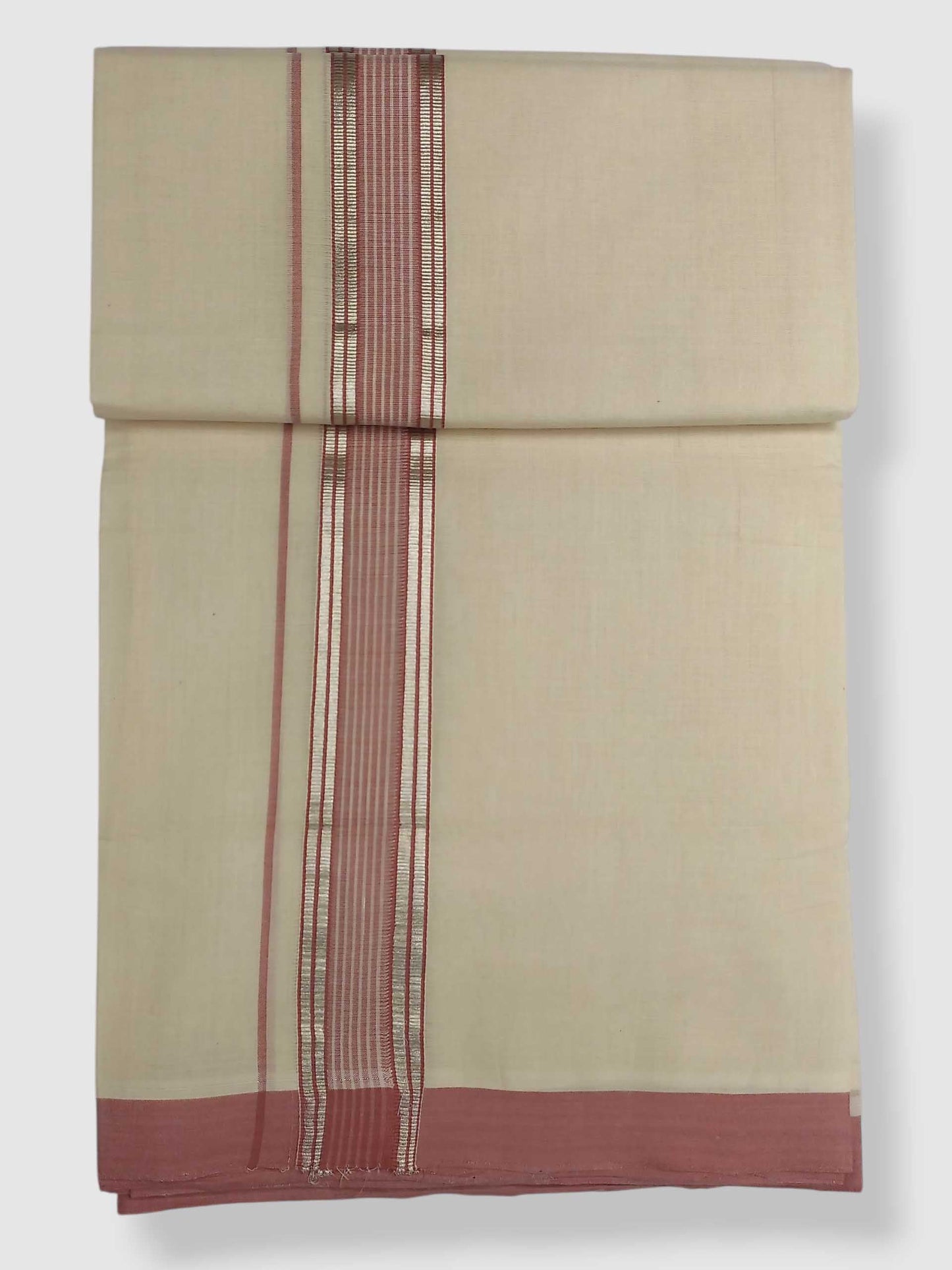 Kerala Balaramapuram Pure Cotton Handloom Mundu/Dhoti