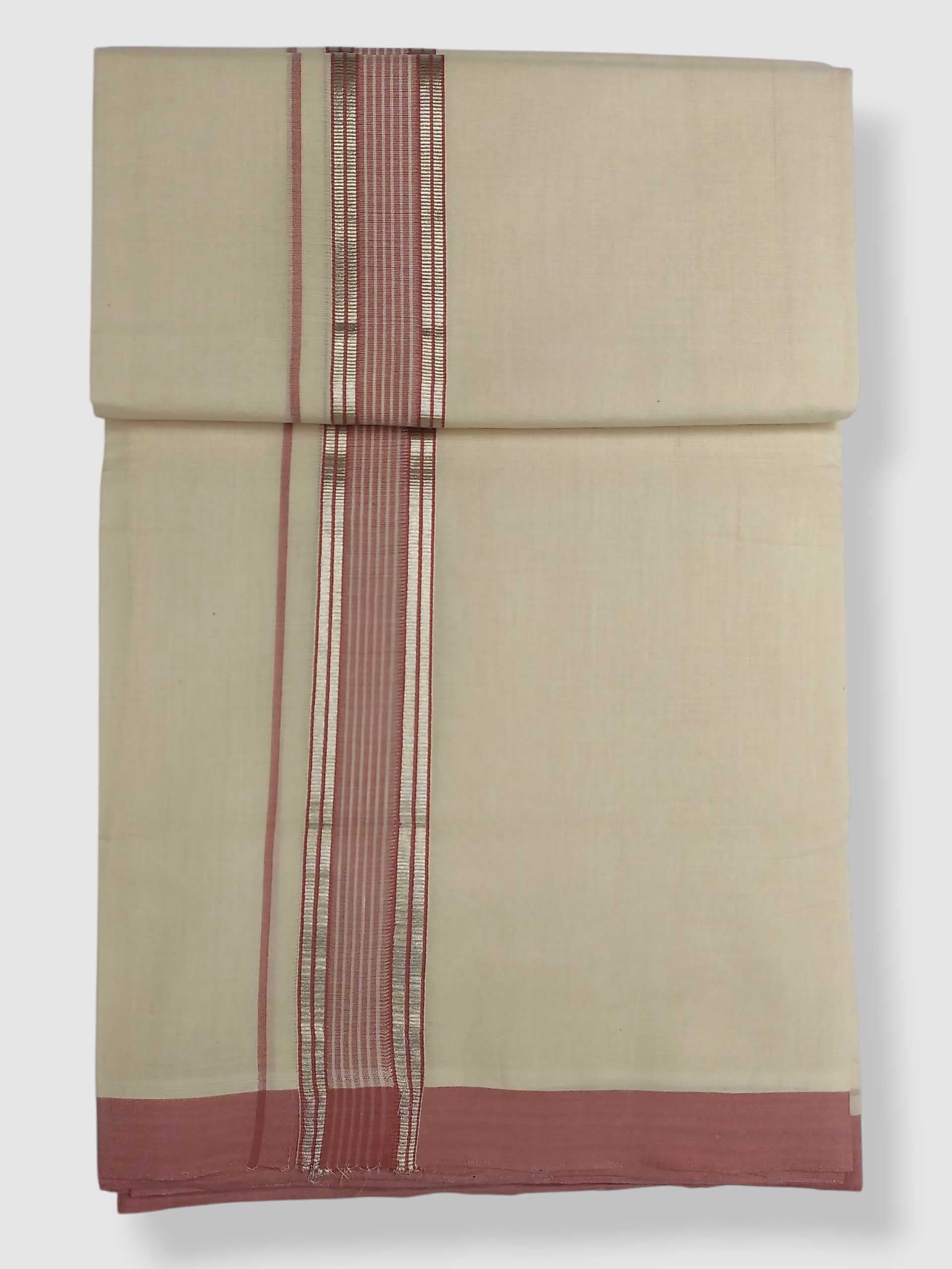 Kerala Balaramapuram Pure Cotton Handloom Mundu/Dhoti
