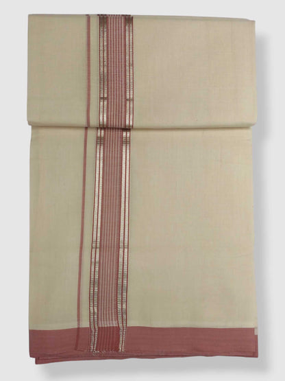 Kerala Balaramapuram Pure Cotton Handloom Mundu/Dhoti