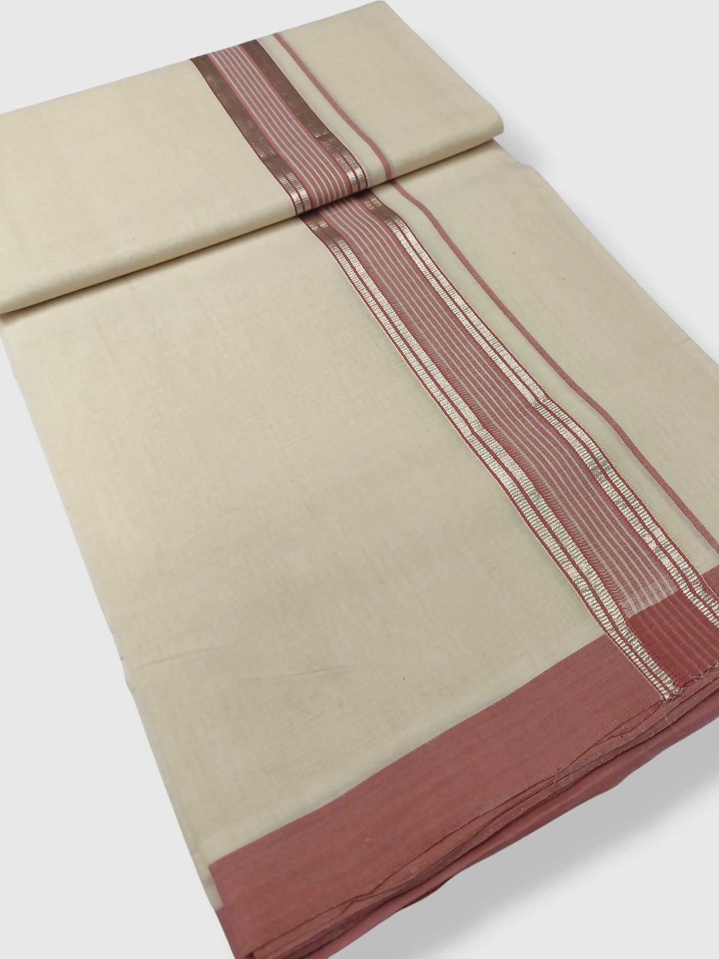 Kerala Balaramapuram Pure Cotton Handloom Mundu/Dhoti