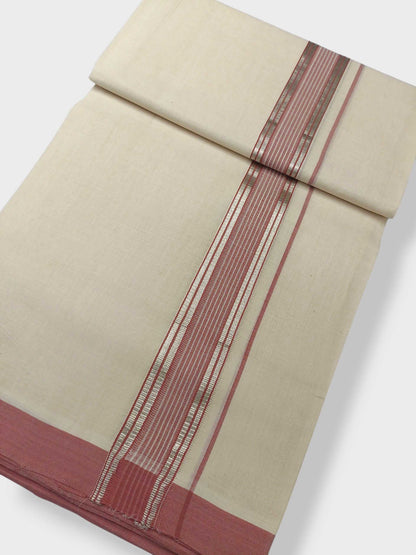 Kerala Balaramapuram Pure Cotton Handloom Mundu/Dhoti