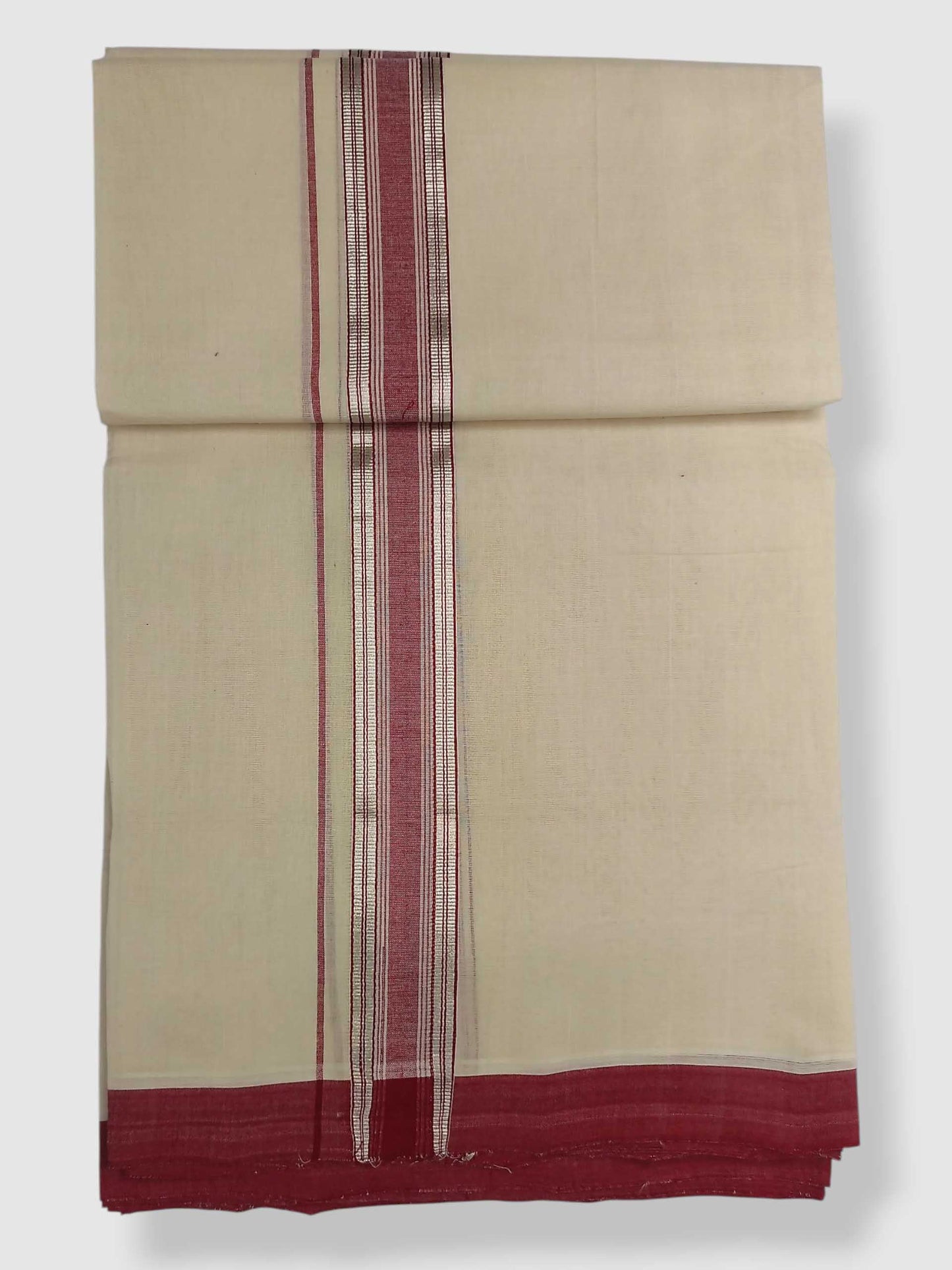 Kerala Balaramapuram Pure Cotton Handloom Mundu/Dhoti