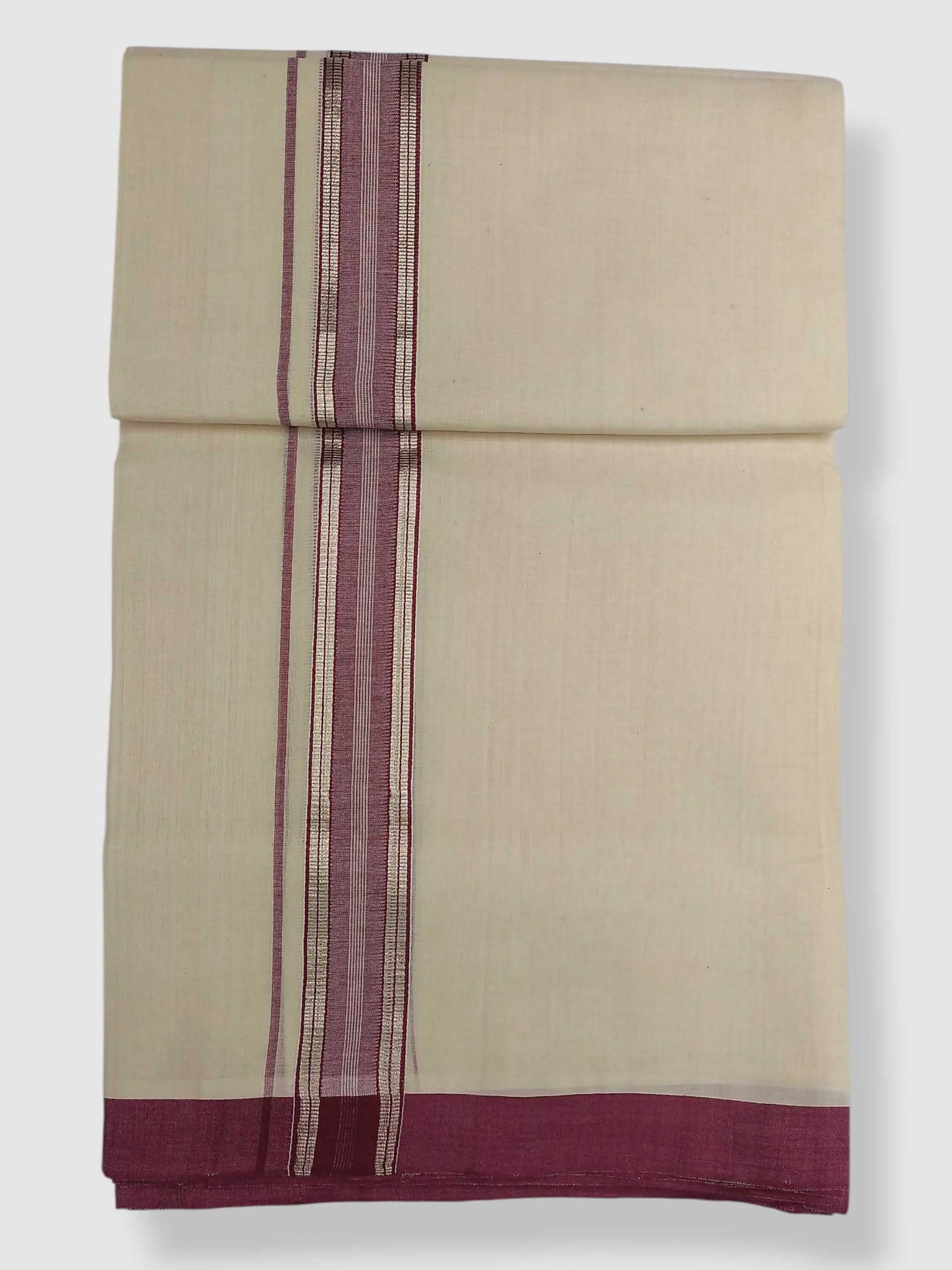 Kerala Balaramapuram Pure Cotton Handloom Mundu/Dhoti