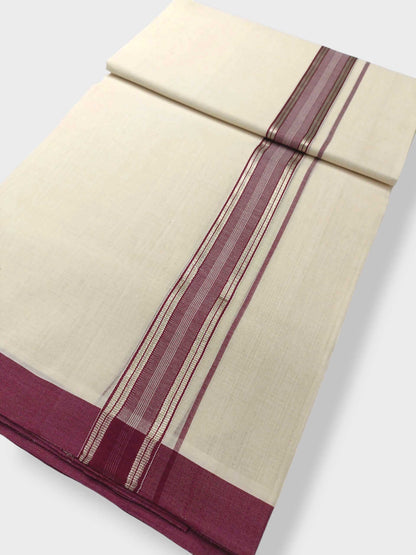 Kerala Balaramapuram Pure Cotton Handloom Mundu/Dhoti