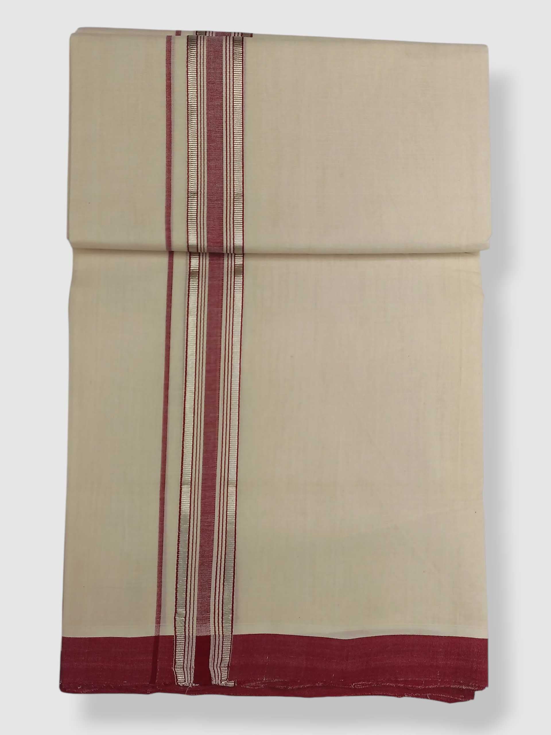 Kerala Balaramapuram Pure Cotton Handloom Mundu/Dhoti