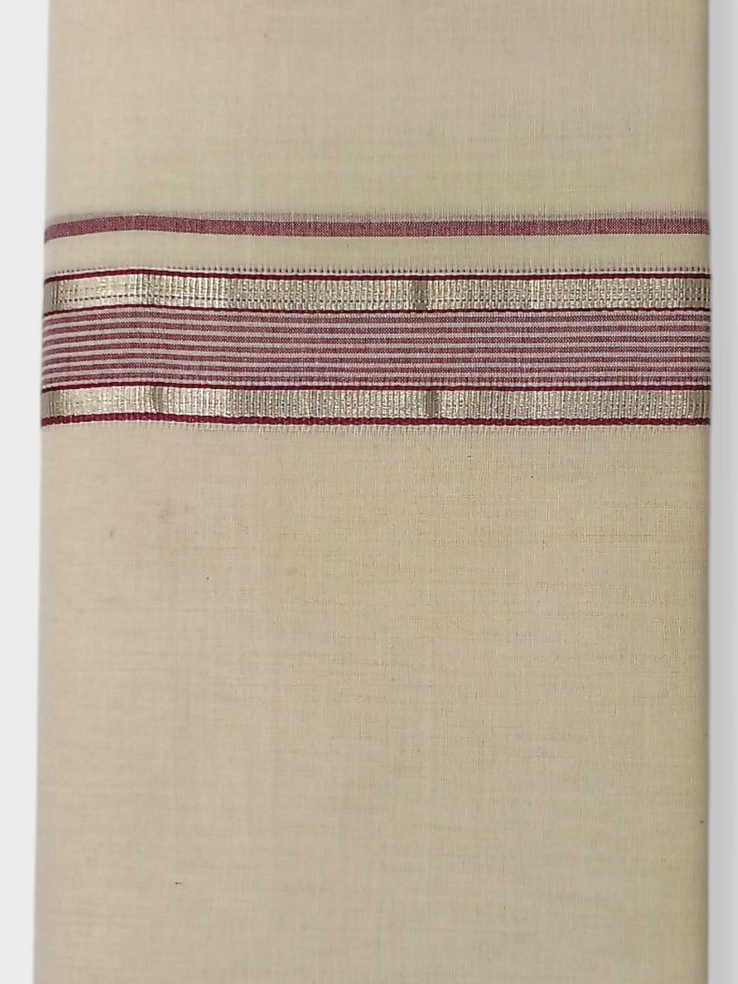 Kerala Balaramapuram Pure Cotton Handloom Mundu/Dhoti
