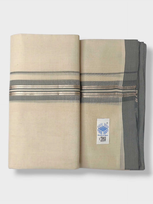 Kerala Balaramapuram Pure Cotton Handloom Mundu/Dhoti