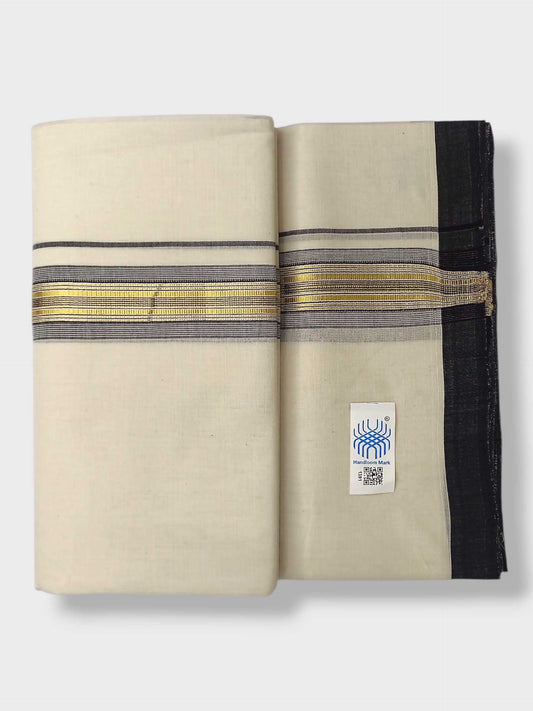 Kerala Balaramapuram Pure Cotton Handloom Mundu/Dhoti