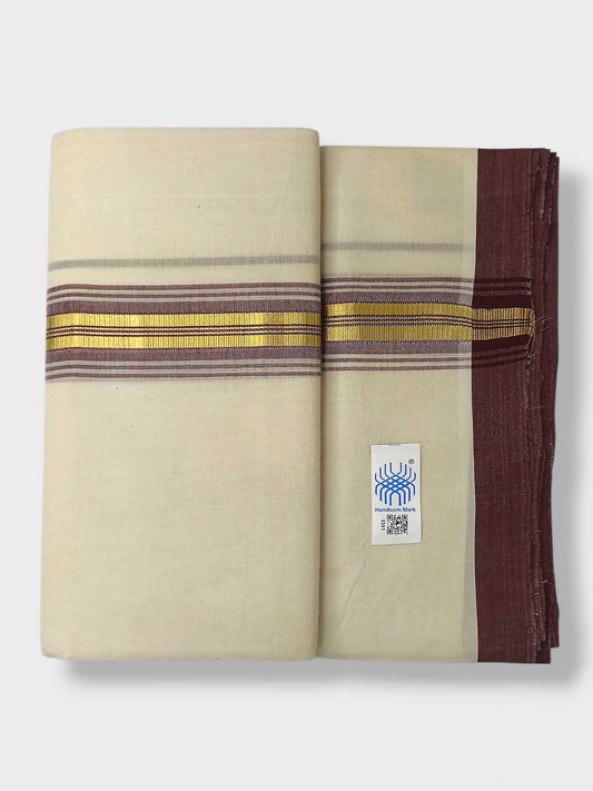 Kerala Balaramapuram Pure Cotton Handloom Mundu/Dhoti