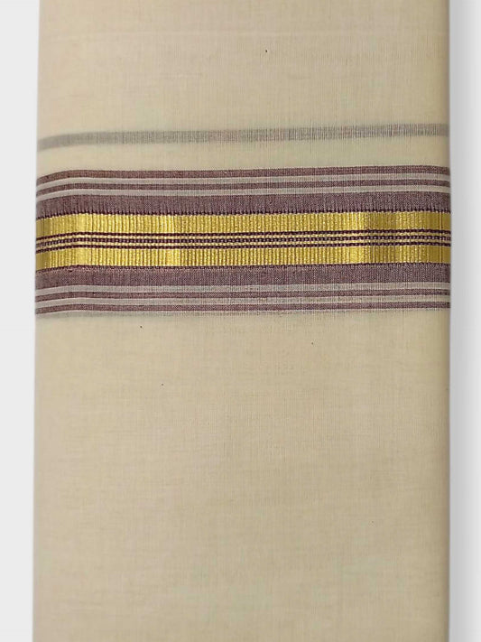 Kerala Balaramapuram Pure Cotton Handloom Mundu/Dhoti
