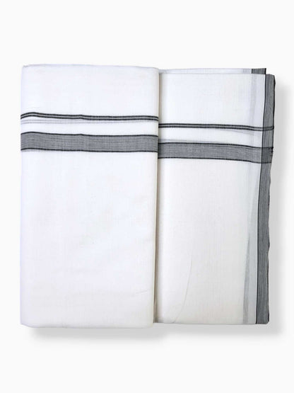 Cotton White Dhoti/Mundu for Men