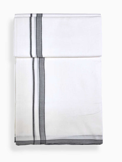 Cotton White Dhoti/Mundu for Men