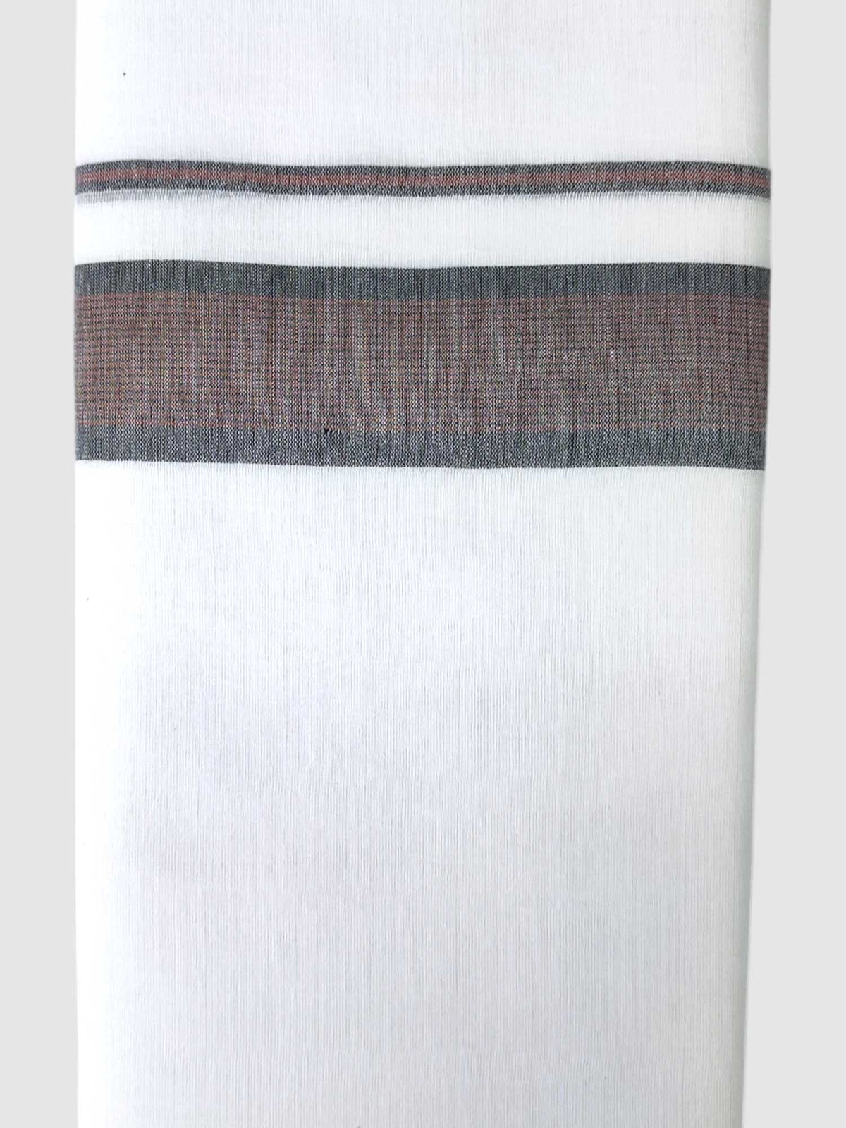 Pure White Cotton Men's Double Dhoti