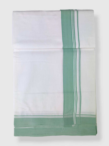 Pure White Cotton Men's Double Dhoti