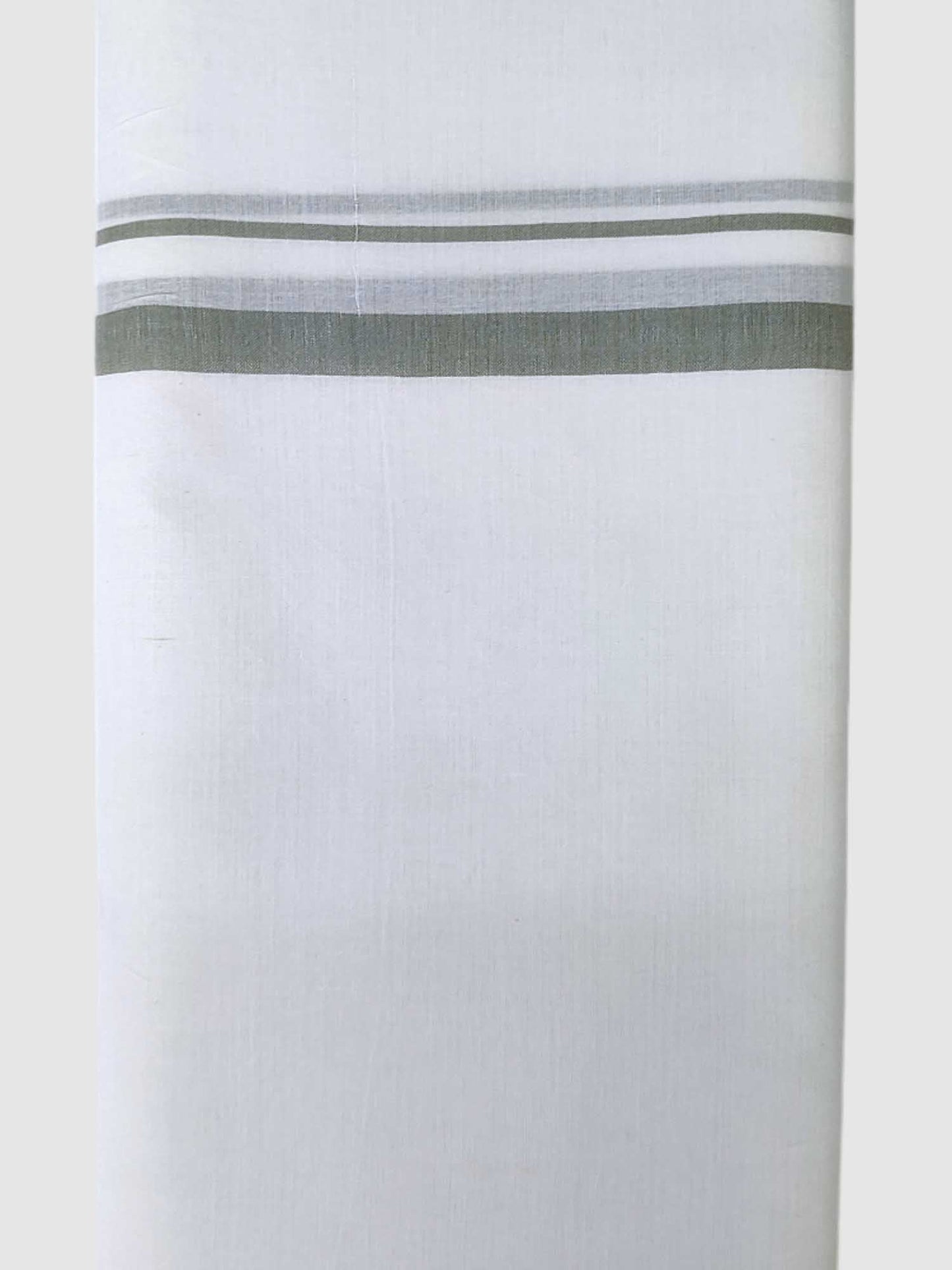 Pure White Cotton Men's Double Dhoti