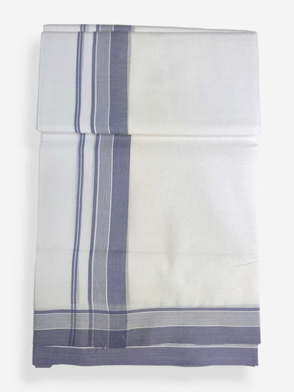 Pure White Cotton Men's Double Dhoti