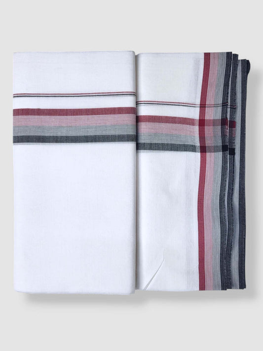 Pure White Cotton Men's Double Dhoti