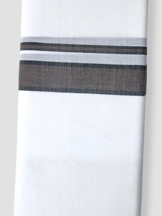 Pure White Cotton Men's Double Dhoti
