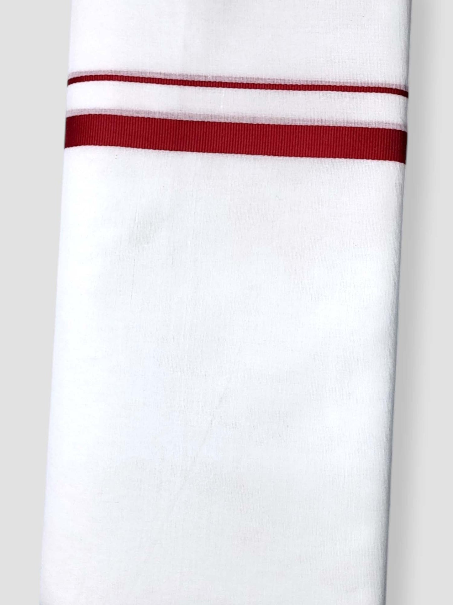 Pure White Cotton Men's Double Dhoti