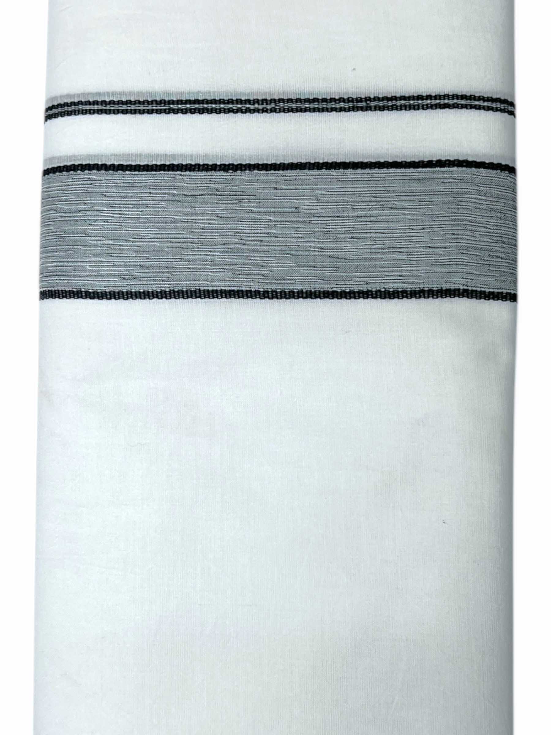 Pure White Cotton Men's Double Dhoti